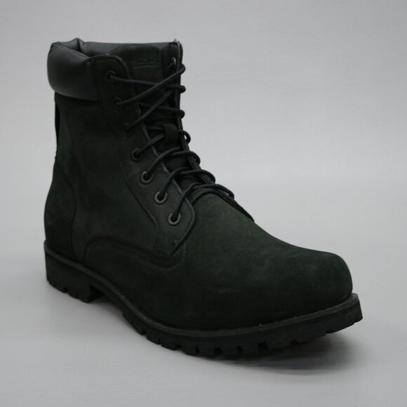 Timberland Men's 12 Black Leather Classic Premium Lace-up 6" Work Boots - 6305R - Picture 1 of 12